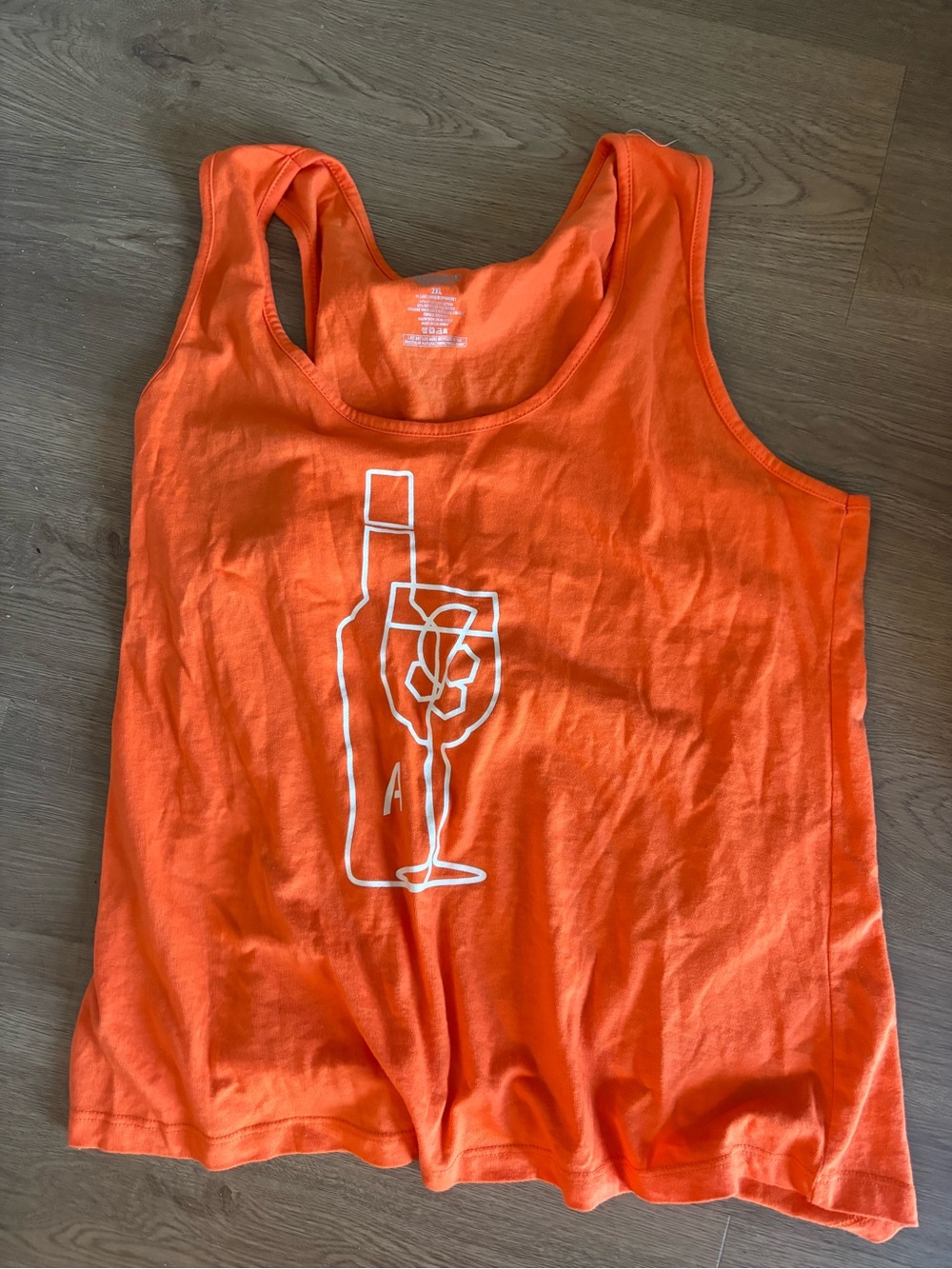 Orange Women's Graphic “Aperol spritz” Tank Top